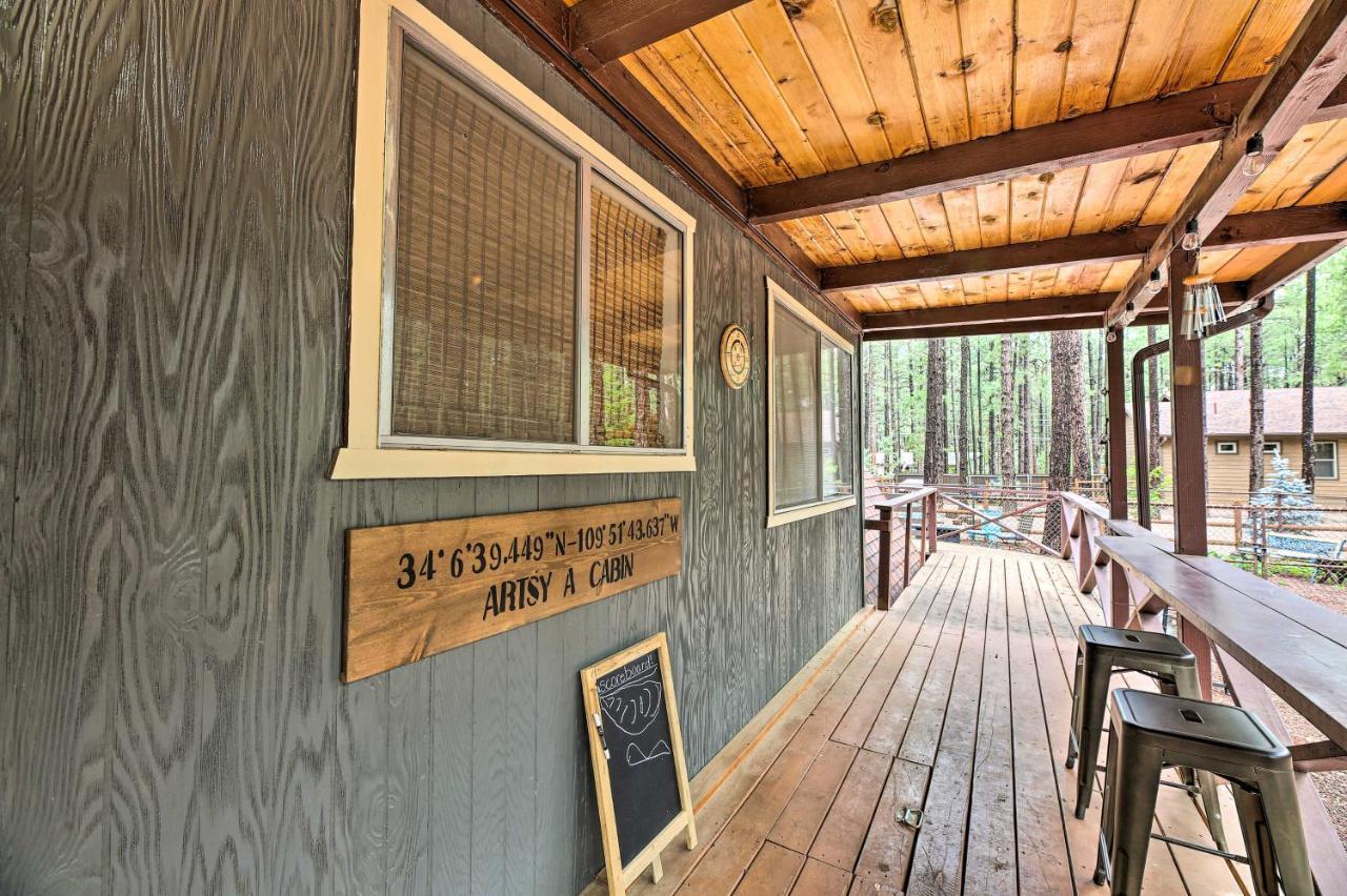 A-Frame Pinetop Lakeside Cabin Under The Pines! Villa Exterior foto