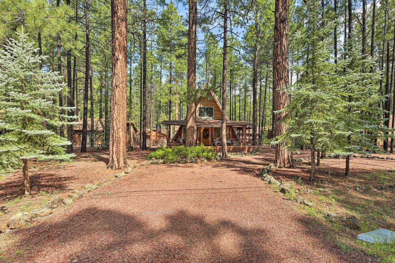 A-Frame Pinetop Lakeside Cabin Under The Pines! Villa Exterior foto