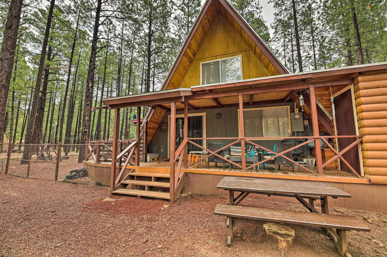 A-Frame Pinetop Lakeside Cabin Under The Pines! Villa Exterior foto